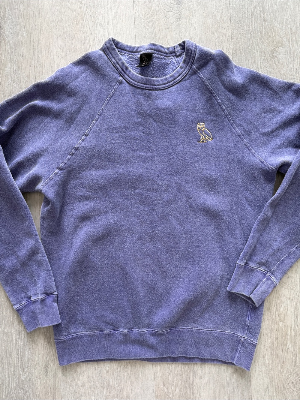 OVO Lavender/washed purple Crewneck Sweatshirt with Owl Logo